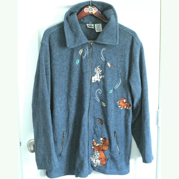 Disney Catalog lady and the Tramp Fleece jacket